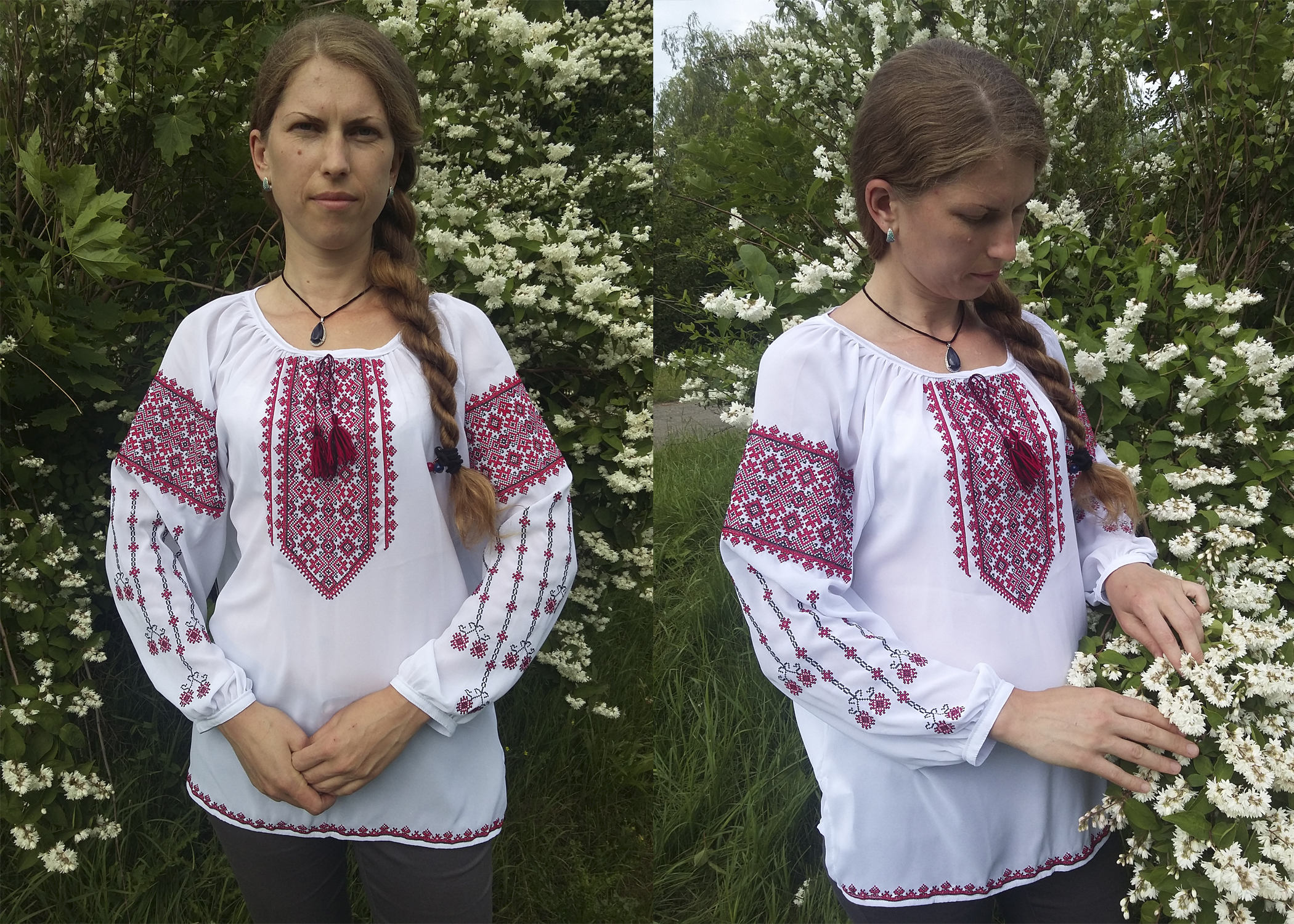 Ukrainian blouse vyshyvanka / Ukrainian embroidery / Peasant Etsy