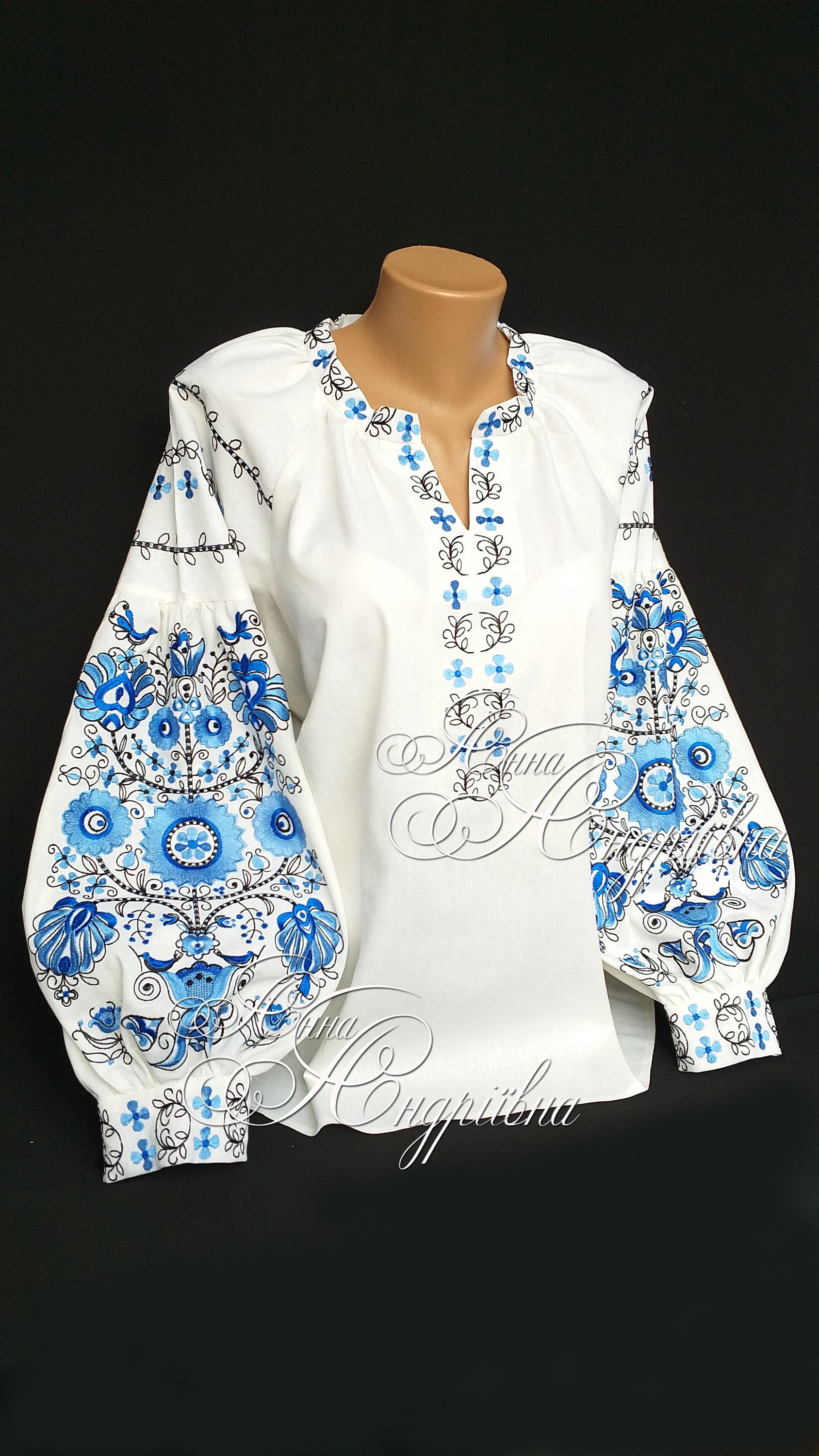 Ukrainian Linen blouse vyshyvanka/Linen Vyshyvanka/Peasant | Etsy