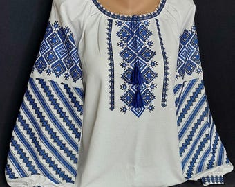 Ukrainian blouse vyshyvanka/Vyshyvanka/Peasant blouse/Ukrainian style/embroidered shirt/blouse/Ukrainian clothing/women’s clothing