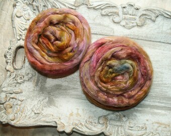 Hand-dyed merino wool with milk silk - Lilofee - top