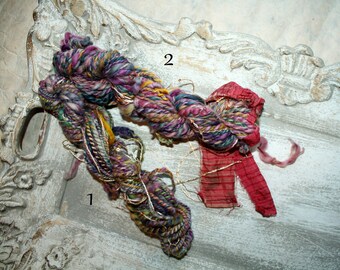 Effect yarn Art Yarn - Laurena - Merino hand-dyed and hand-spun