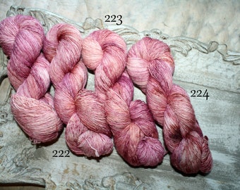 221 / 222 / 223 / 224  - Atelier Zitron Filisilk  - Lacegarn handgefärbt  - aus Merino - Seide