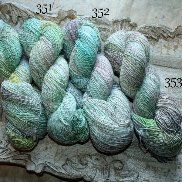 350 / 351 / 352 / 353  - Atelier Zitron Filisilk  - Lacegarn handgefärbt  - aus Merino - Seide