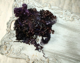 Hand-dyed wool - Curls Wensleydale - Yearling curls - Novalis