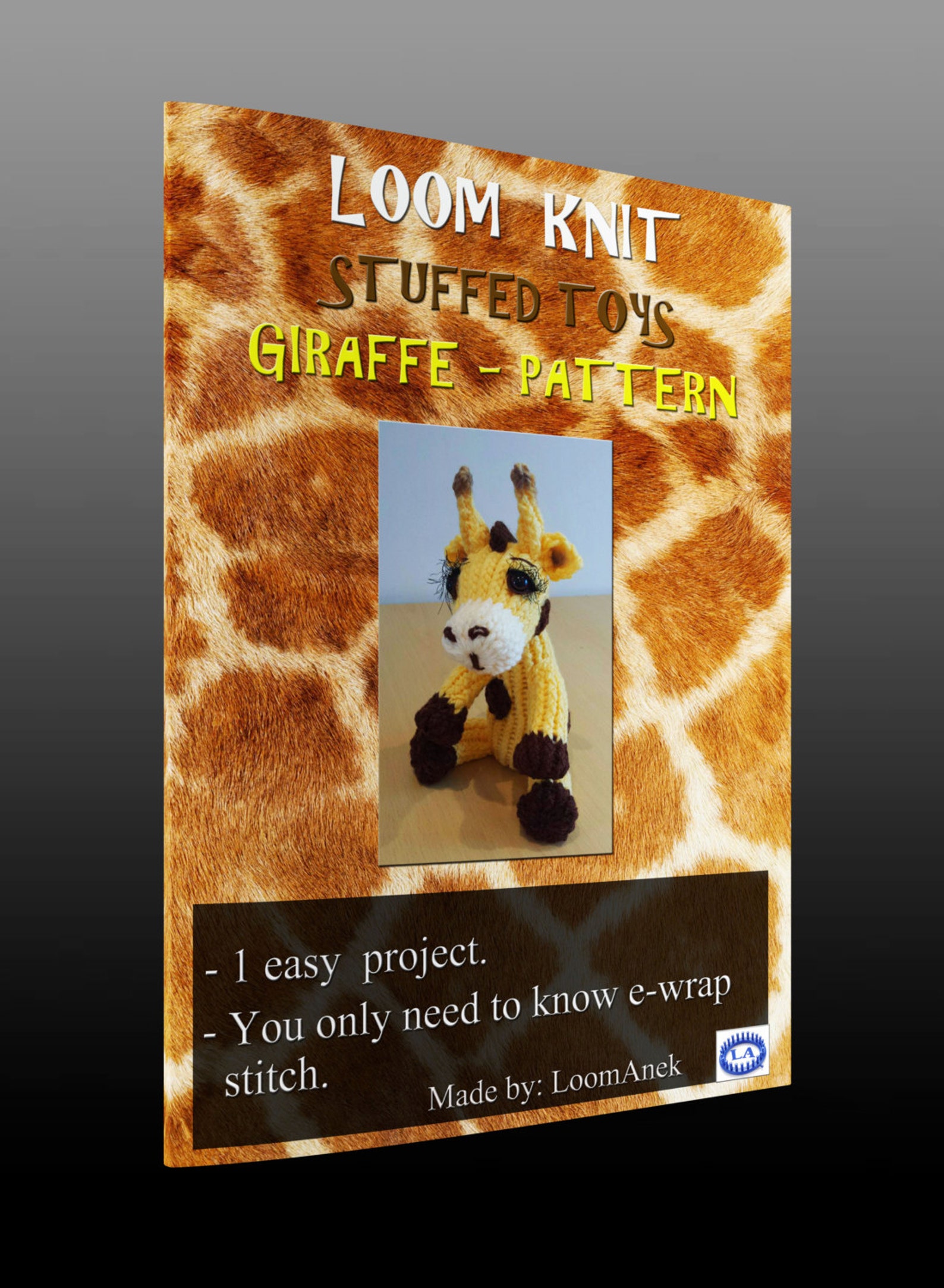 Loom Knit Giraffe Pattern Etsy