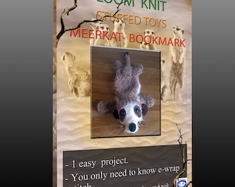 Loom Knit Meerkat Bookmark - pattern