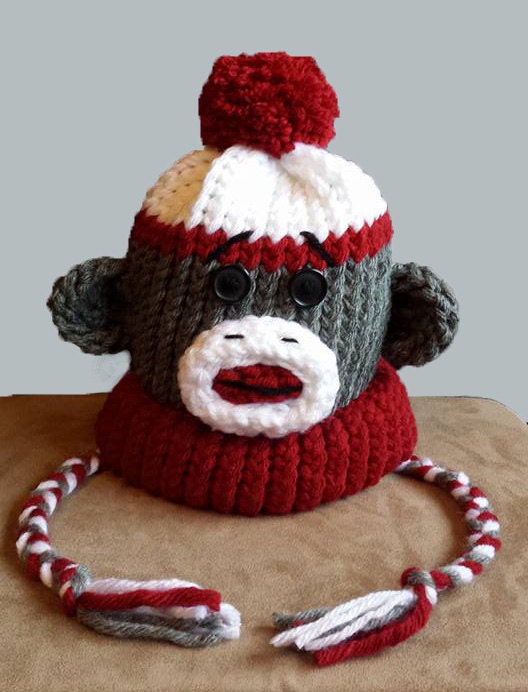 Kids Character Hats Monkey Pattern Etsy