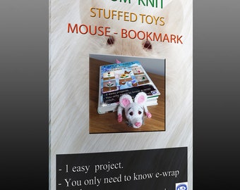 Loom Knit Mouse Bookmark - pattern