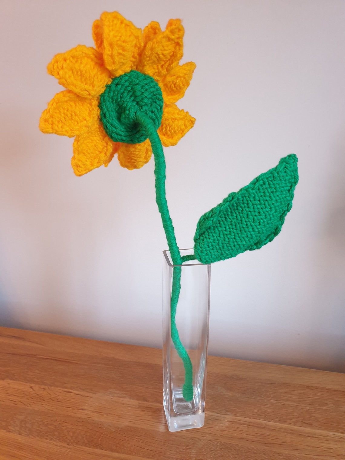 Loom Knit Sunflower Pattern Etsy