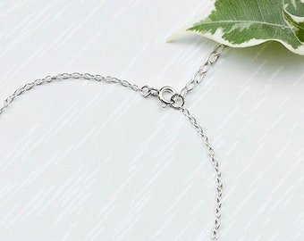 Plain Sterling Silver Bracelet, Chain bracelet, Simple dainty bracelet, Stacking bracelet, Sterling silver chain bracelet, Adjustable