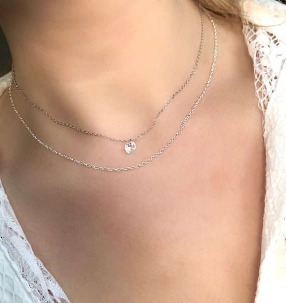 Plain Chain Necklace Sterling Silver Chain Plain Silver Chain