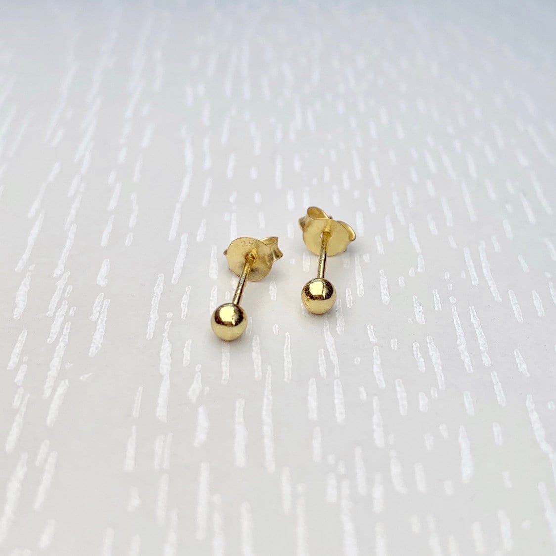 Small 14ct Gold Stud Earrings Ball Studs Round Studs Plain Gold Studs Tiny Gold Earrings Yellow Gold Classic Ear Studs 3mm Studs Etsy
