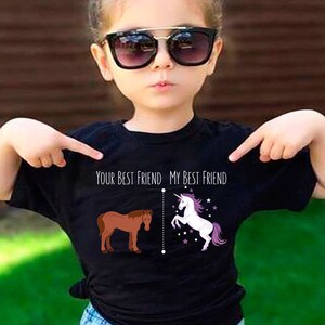 Your Best Friend My Best Friend Unicorn Horse BFF Funny T-Shirt For Best Friends BFF's Gift For Those With Awesome Friends