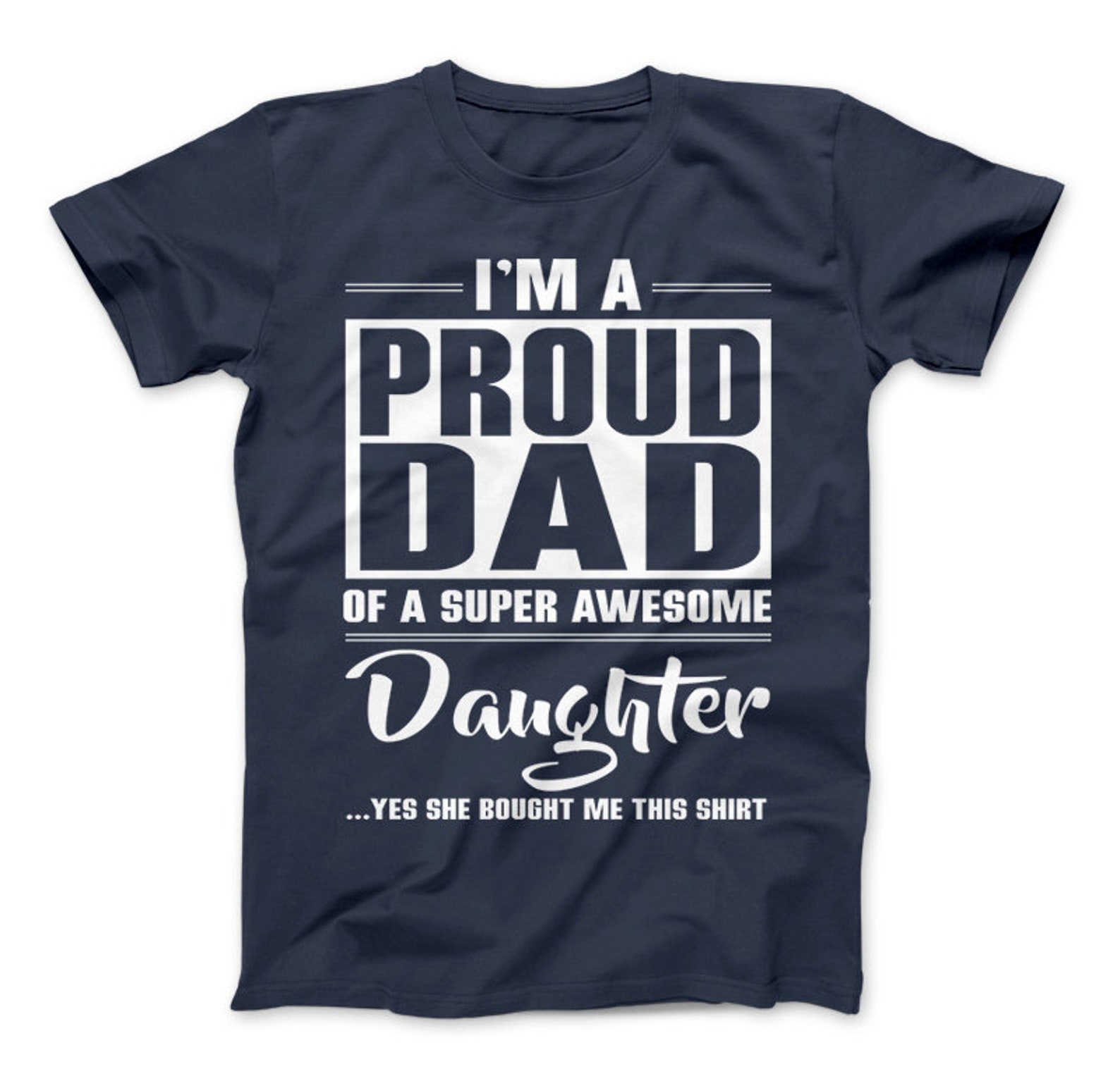Short Sleeve Round Neck T Shirt Promotion Im A Proud Dad Of A Freaking Awesome D