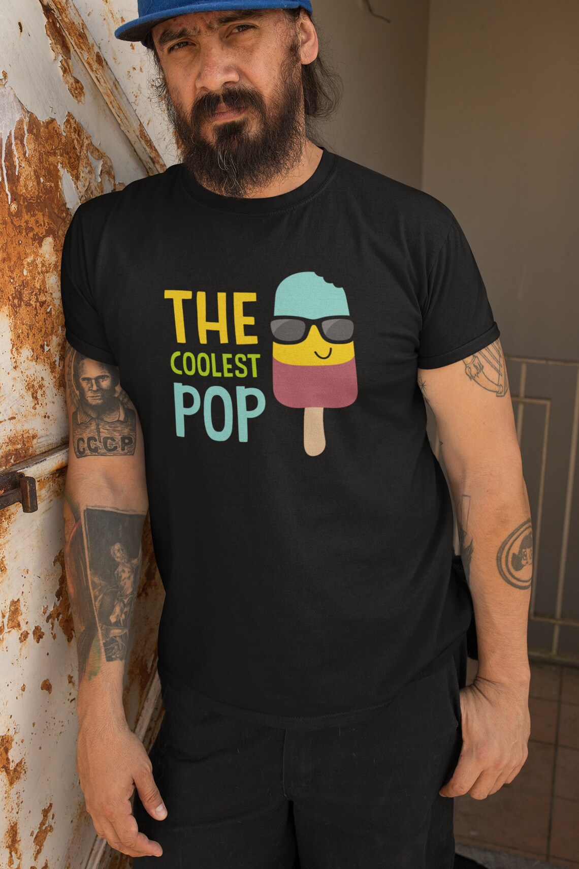 The Coolest Pop T-shirt Dad Gift Father's Day Cool Pop - Etsy