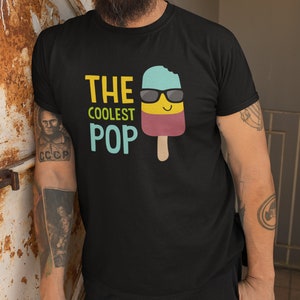 The Coolest Pop T-shirt Dad Gift Father's Day Cool Pop - Etsy