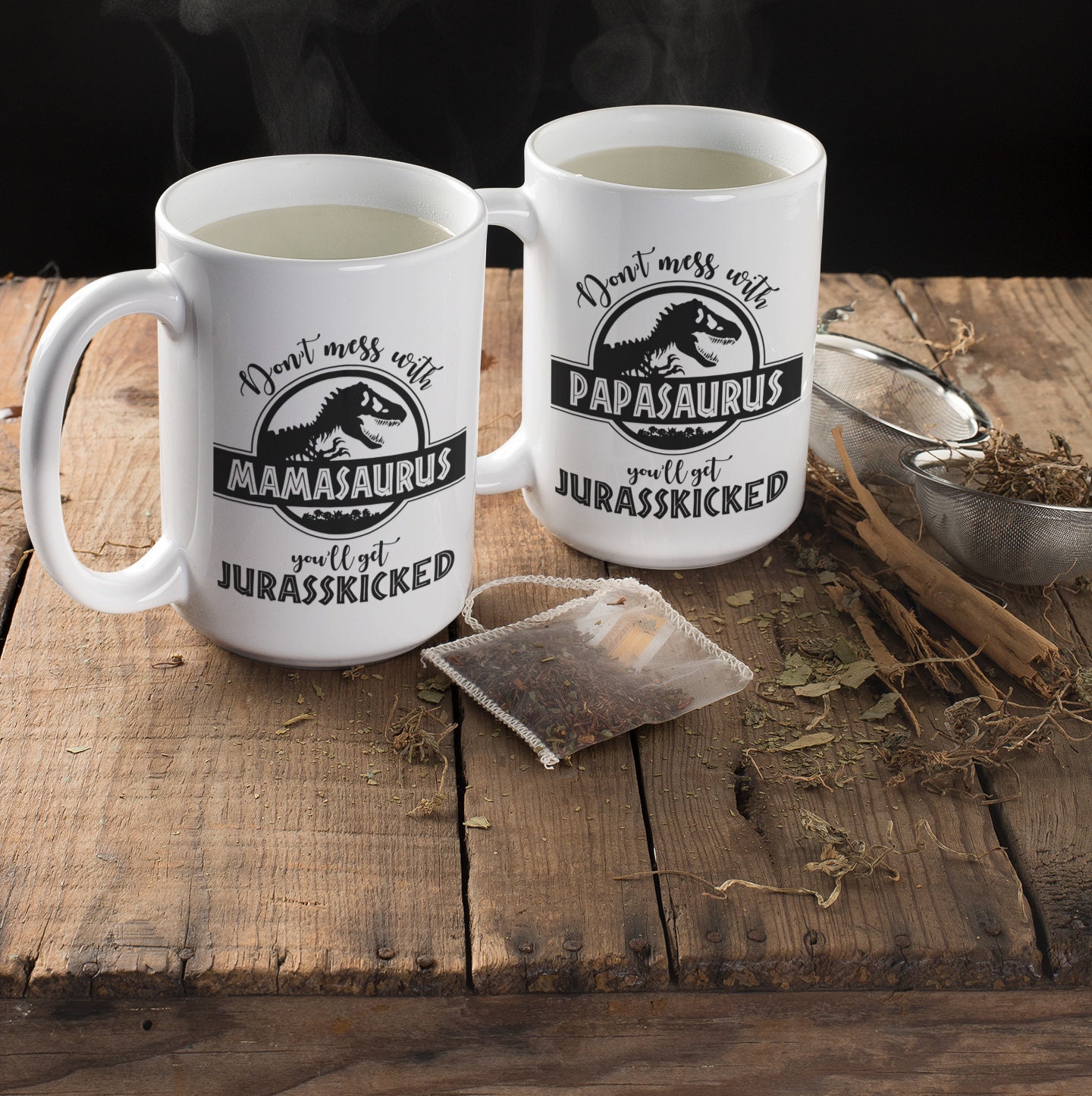 Don't Mess With Mamasaurus Youll Get Jurasskicked Mother's Day Mug - B