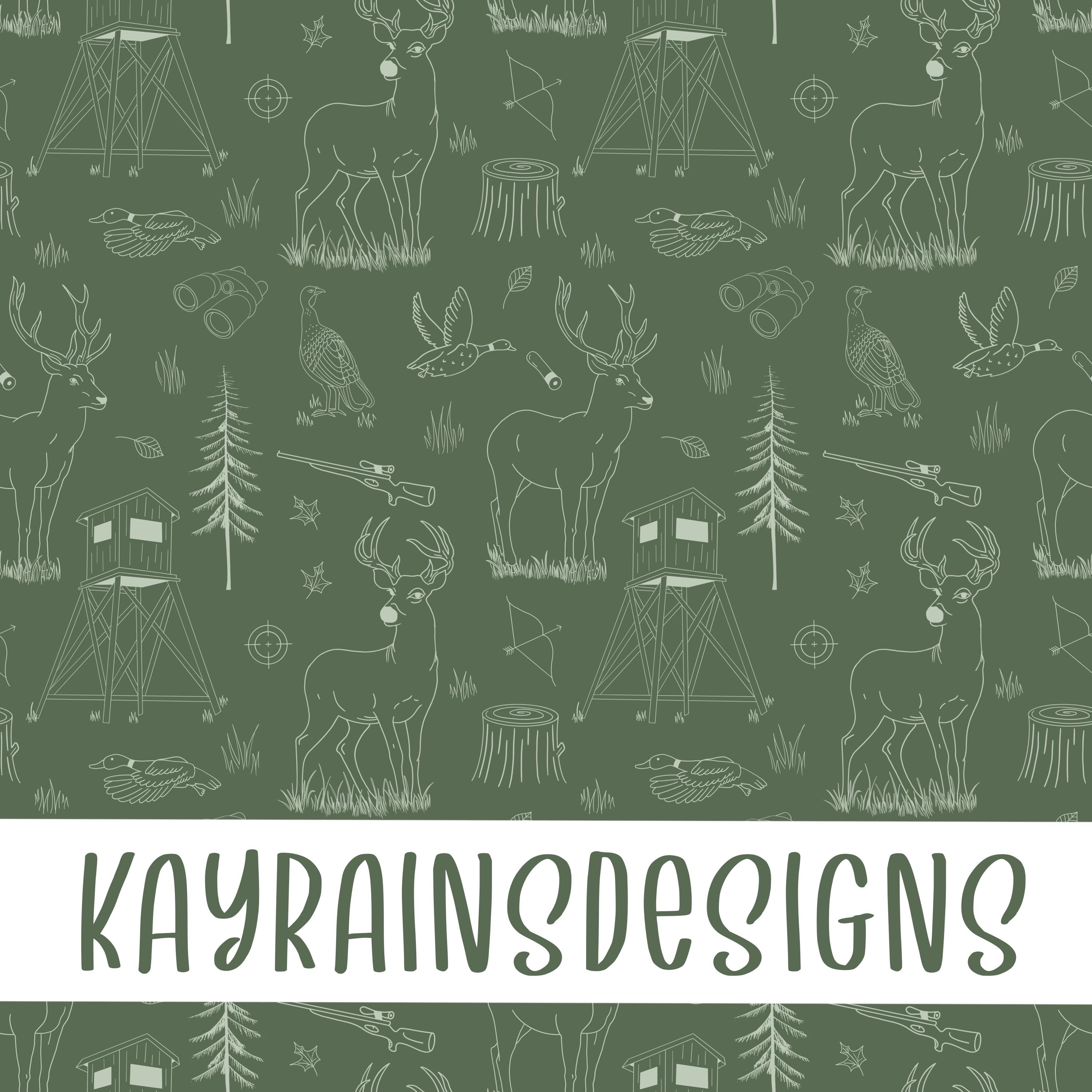 Hunting Seamless File - Digital Download, Seamless Pattern for ...
