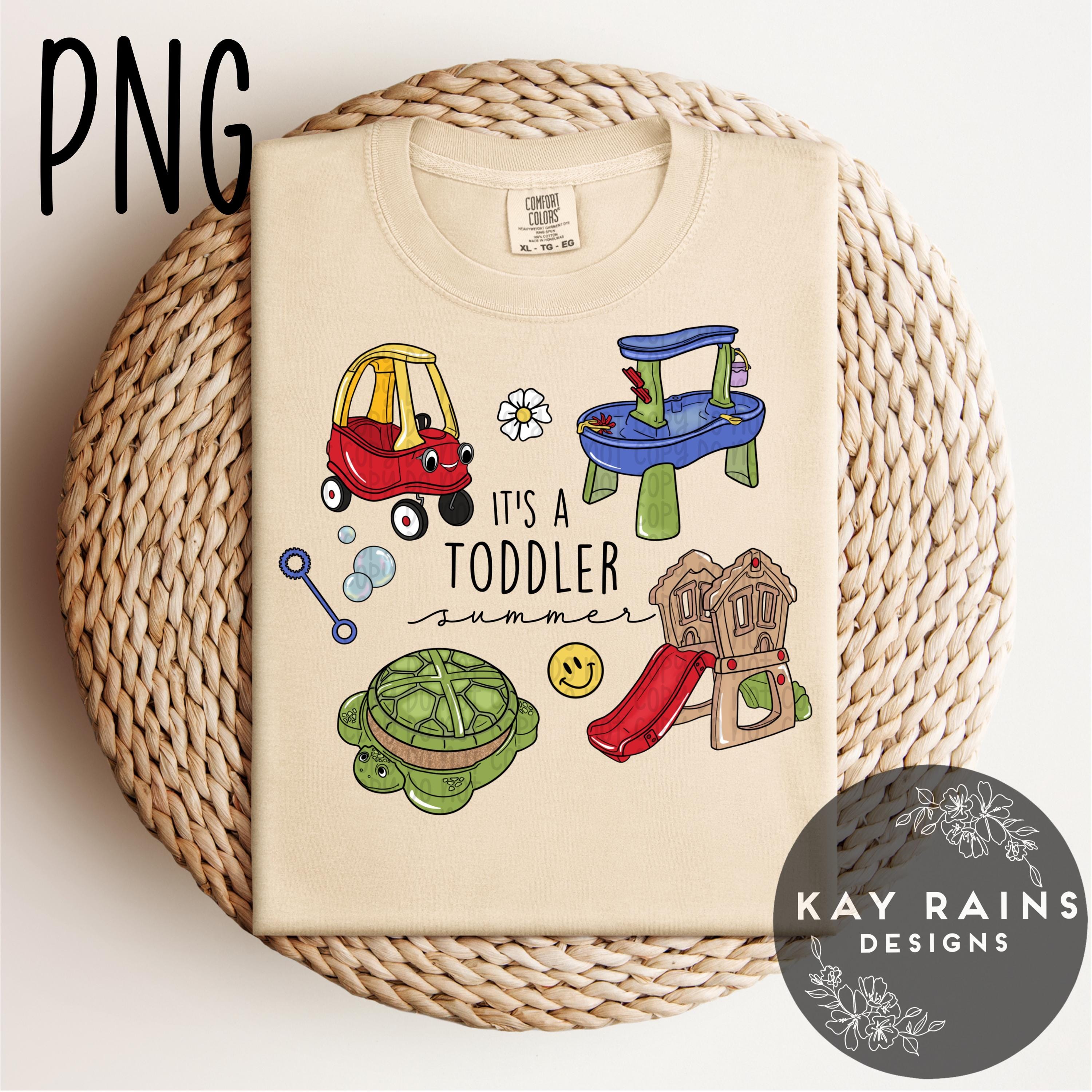 Toddler Summer PNG, Summer Play Shirt PNG - Digital Download, Pattern for sublimation, Repeating Design, Seamless File, Kids Summer Shirt