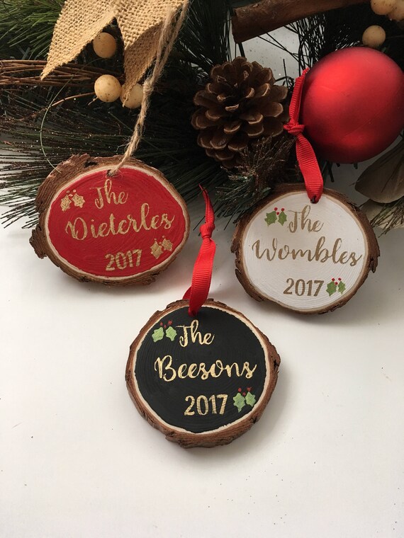custom christmas ornament wedding favor