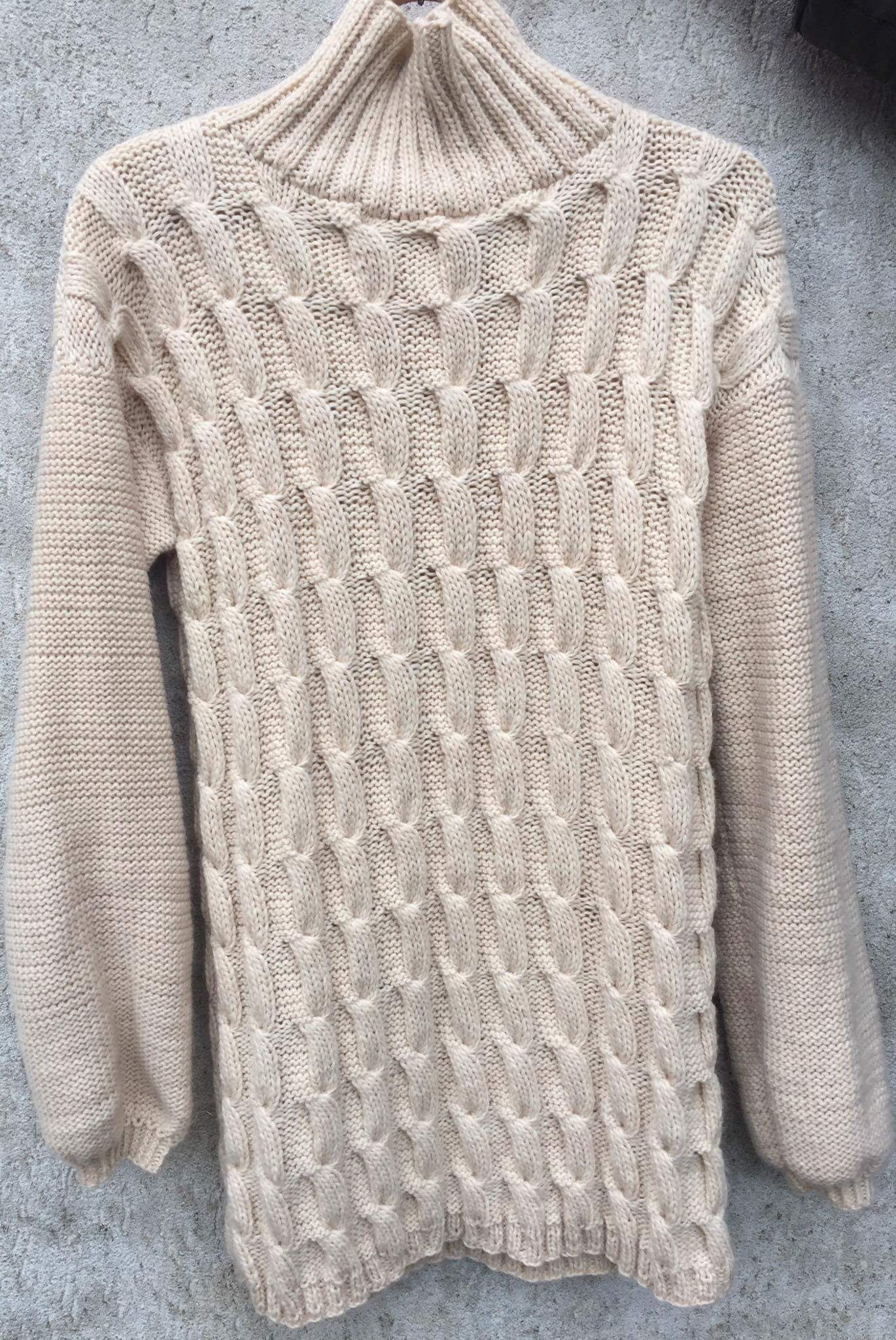 Vrouwen wollen trui Kabel gebreide trui coltrui Wol Pullover Kleding Dameskleding Sweaters Pullovers 