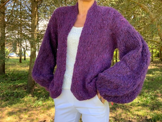 fluffy wool cardigan