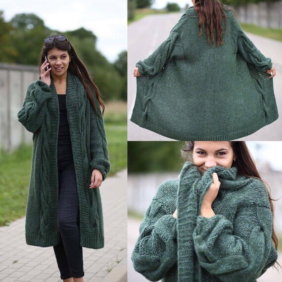 ladies oversized cardigan