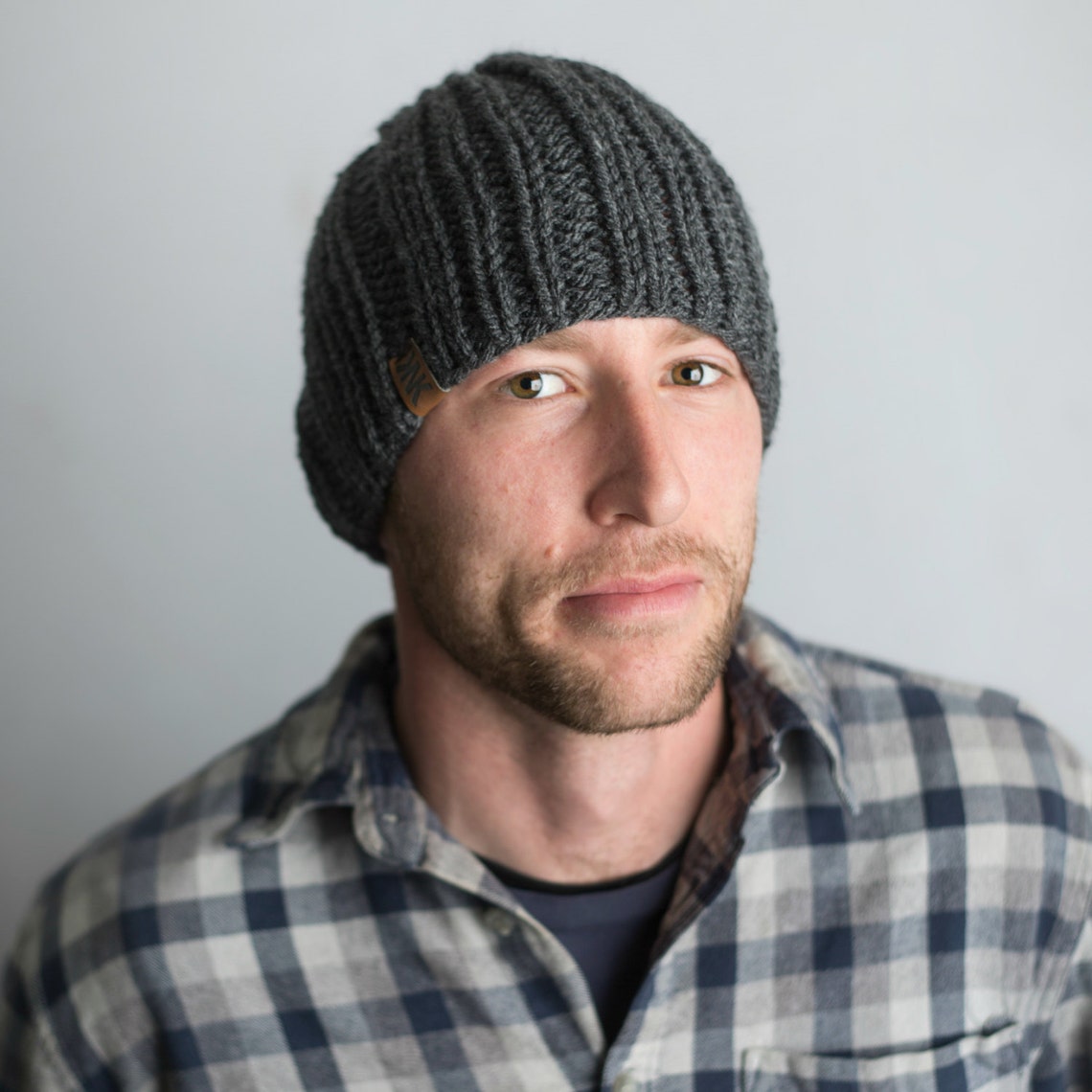 Knit Man Beanie PDF PATTERN // Handmade // Winter Etsy