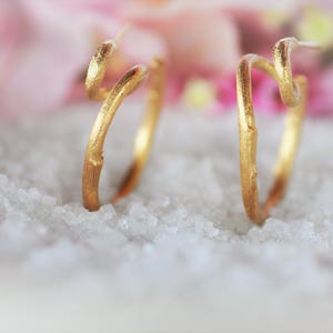 Organic Gold Earrings main image 1