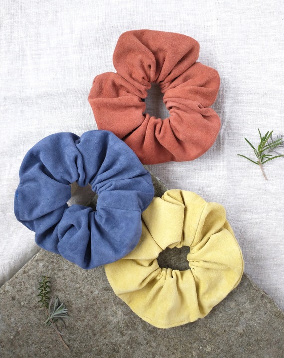 Summer Suede Scrunchies, Hair Accessory, Hair Ties, Bobble, Gift, Lottie and Jake