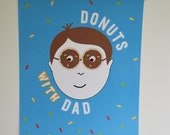 Donuts with dad poster