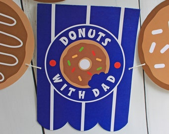 Donuts with dad banner // Dads and Donuts banner