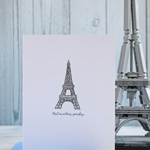 Eiffelturm Karte // Paris Themenkarte