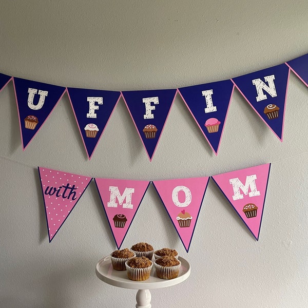 Muffins with mom banner // Mom banner