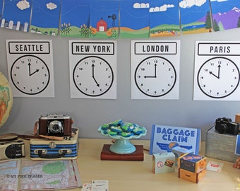 World clocks // World time clocks // Airport clocks