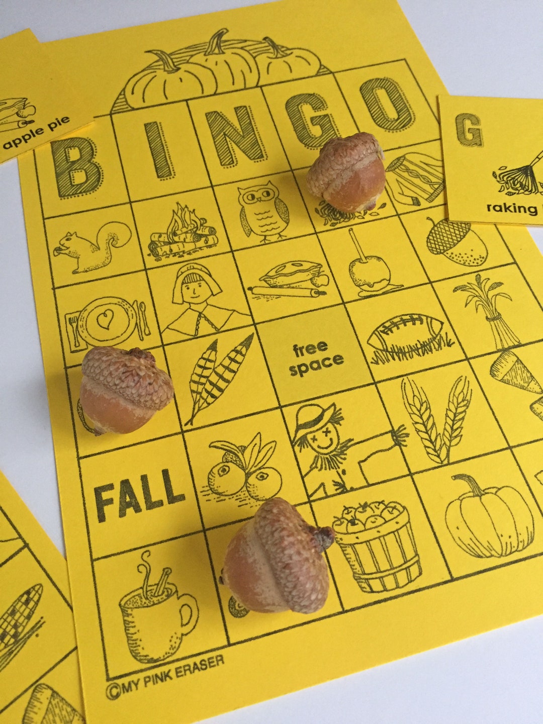 Fall Party Games // Halloween Party Games // Fall Bingo Card