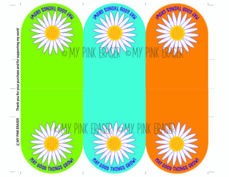 Seed Packet Party Favor // Daisy Party Favor Etsy