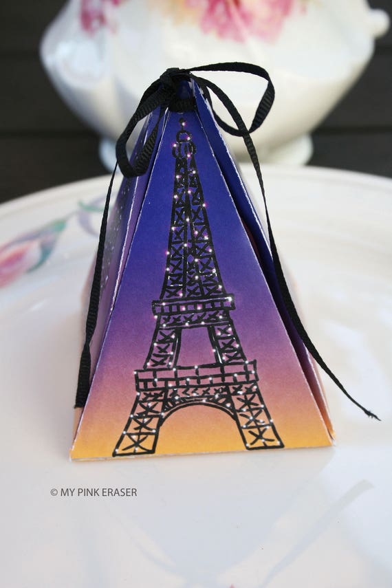 Eiffel Tower Favor Box Paris Treat Box French Theme Etsy