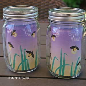 Firefly jar decor // fireflies in a jar decoration
