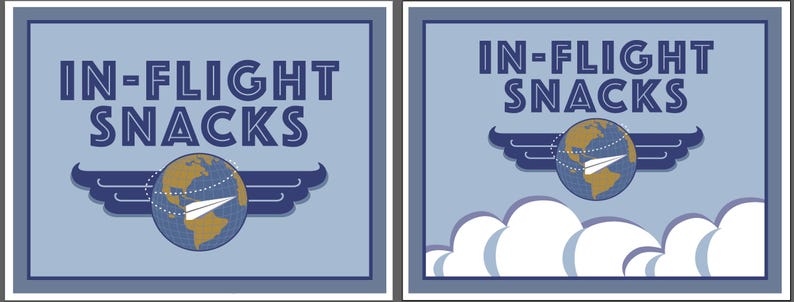 Travel theme party // airport signs // airplane theme image 10