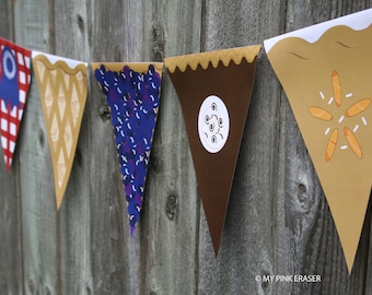 Pie banner  //  pie pennant  //  county fair banner