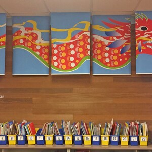 Chinese New Year Dragon banner // Lunar New Year // lantern festival