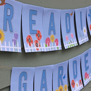 Reading garden Banner // classroom banner