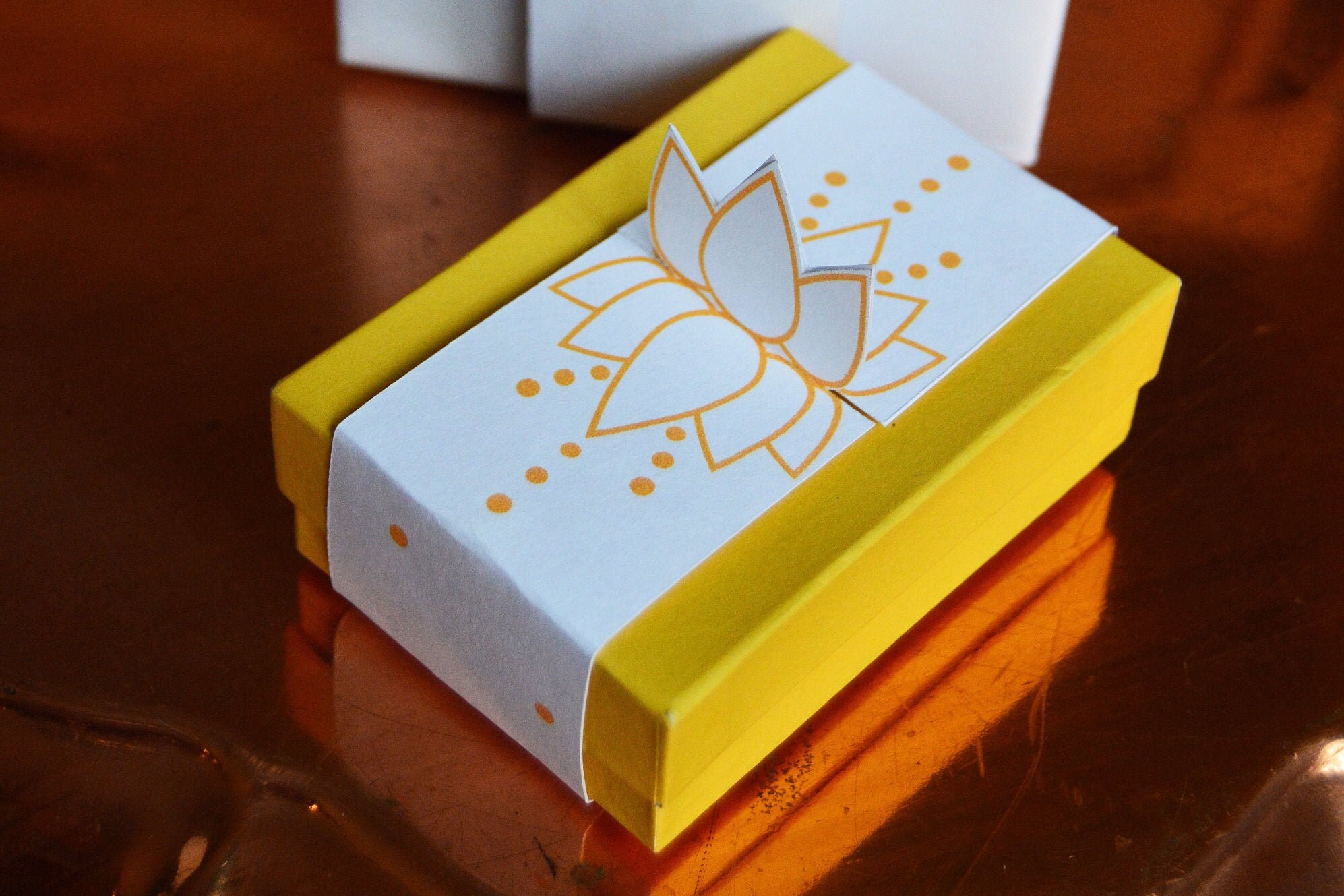 Lotus Flower Party Favor // Lotus Flower Box // Lotus Flower Etsy