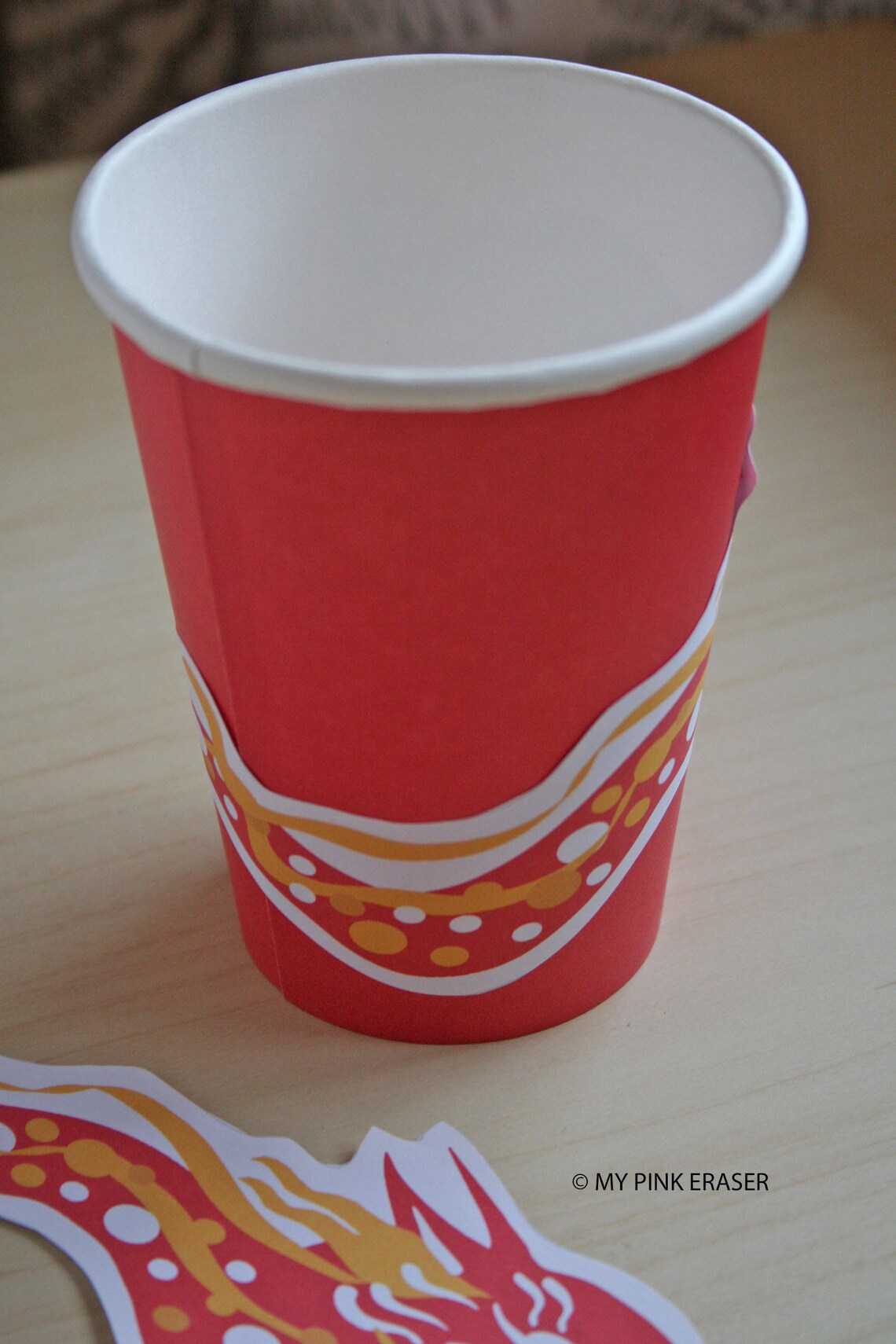 Chinese Dragon Paper Cup // Chinese New Year Party Decor | Etsy