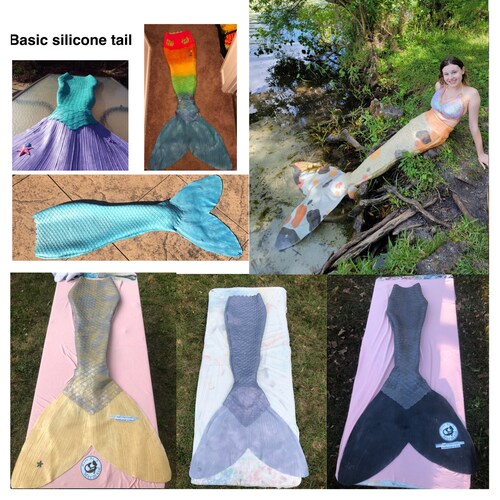 Fabric Mermaid Tail Upgrade Custom Swimmable Skin Safe Etsy