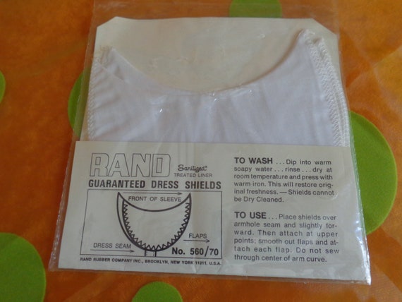 Vintage Rand Dress Shields NOS Deadstock 1950s - image 2