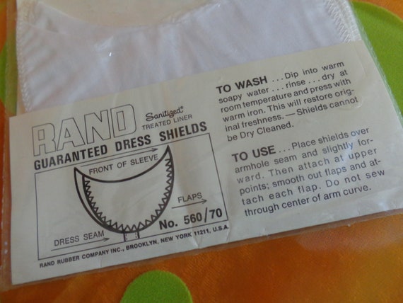 Vintage Rand Dress Shields NOS Deadstock 1950s - image 4