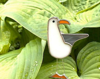 Seagull Stained Glass Suncatcher