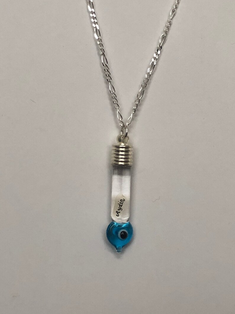 Personalized Name on Rice Necklace Etsy